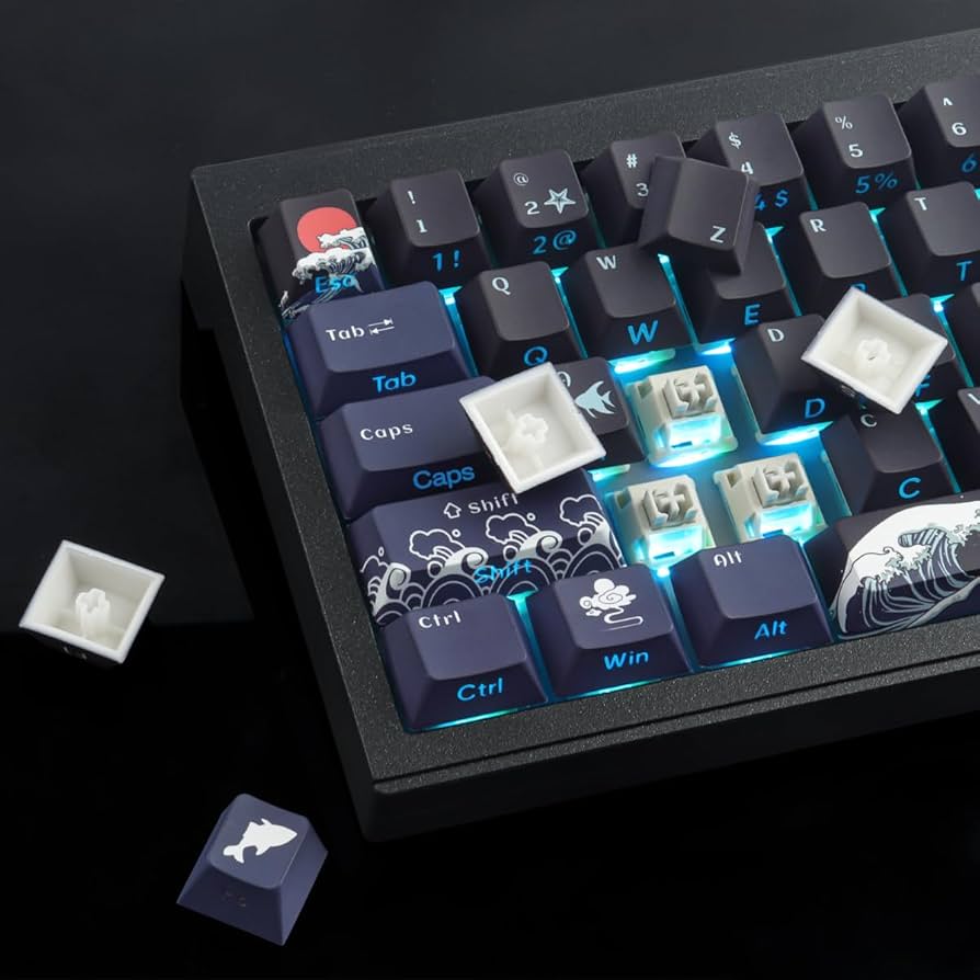 Great Wave of Kanagawa Keycap Set - Image 4