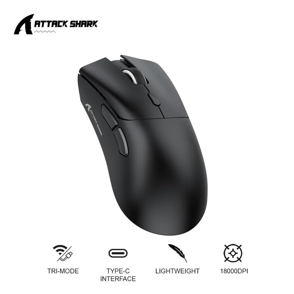 極美品！Attack Shark R1-MOUSE ゲーミングマウス高性能 黒色 Amazon | MAMBASNAKE x ATTACK SHARK R1ゲーミングマウス 超軽55