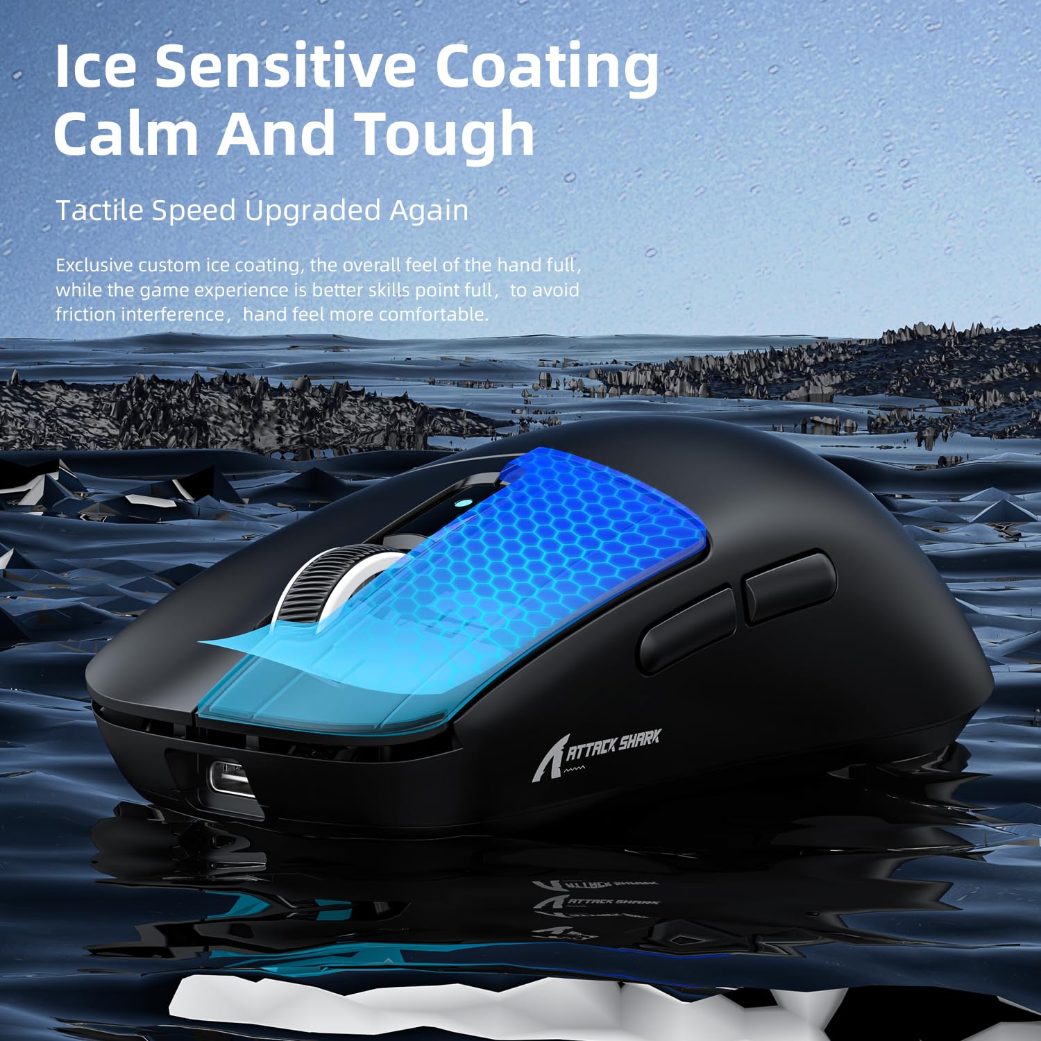 マウス・トラックボール ATTACK SHARK R6/attack shark r6 Amazon.com: ATTACK SHARK R6 Wireless Gaming Mouse, Tri-Mode