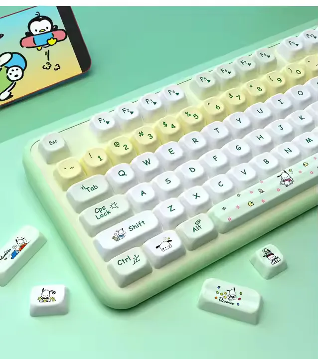 Kawaii Sanrio Pochacco Keycap Set - Image 2