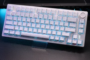 White topographic Keycap Set