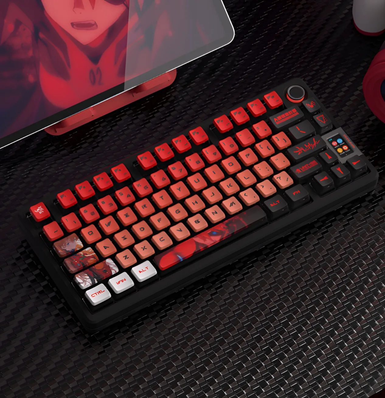 Eva Asuka Theme Pudding Keycap Set