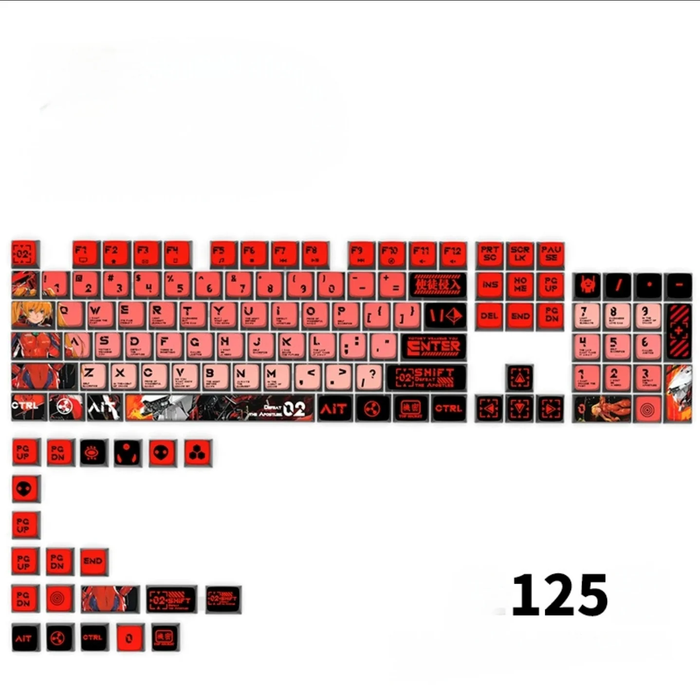 Eva Asuka Theme Pudding Keycap Set - Image 7