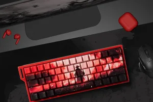 Red Samurai Knight Keycap Set