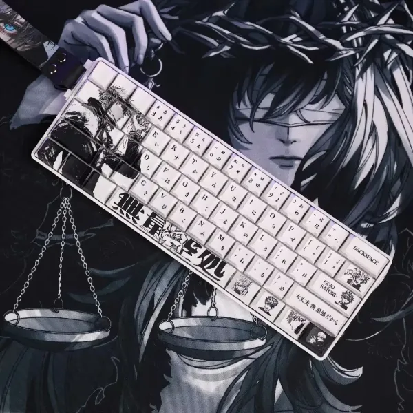 Pjo Keycaps Jujutsu Kaisen Theme Gojo Satoru Keycap Set : Meckeys.com : Keycaps