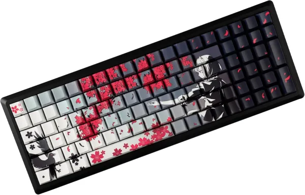 Sakura Raven Anime Theme Keycap Set : Meckeys.com : Keycaps