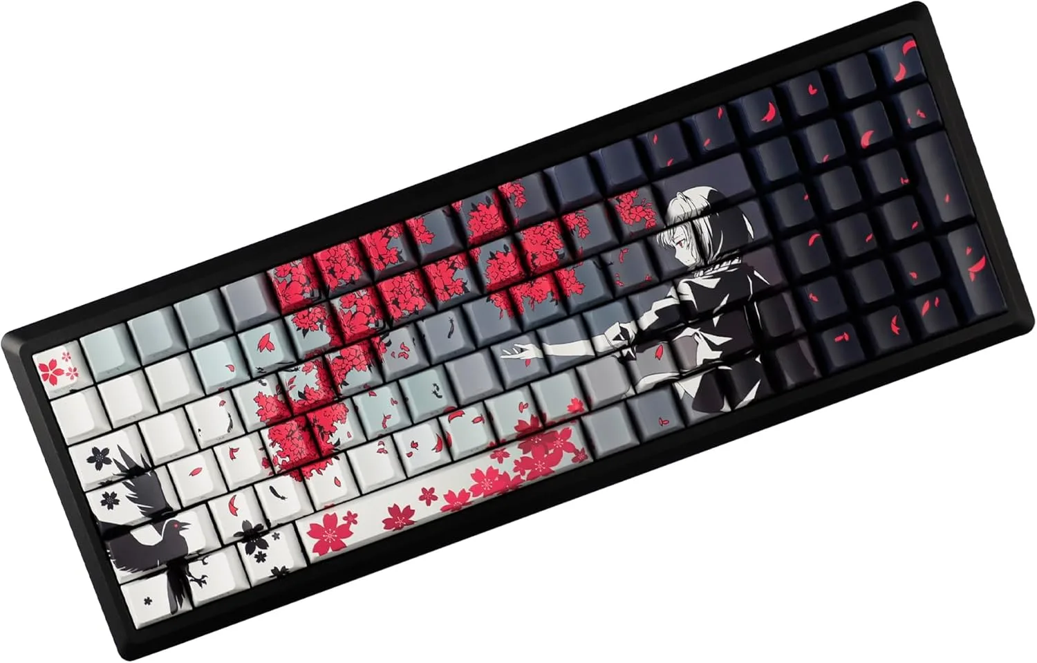 raven sakura キーキャップ Xvx sakura Roven pbtキーキャップ、両面、熱昇華、チェリー高