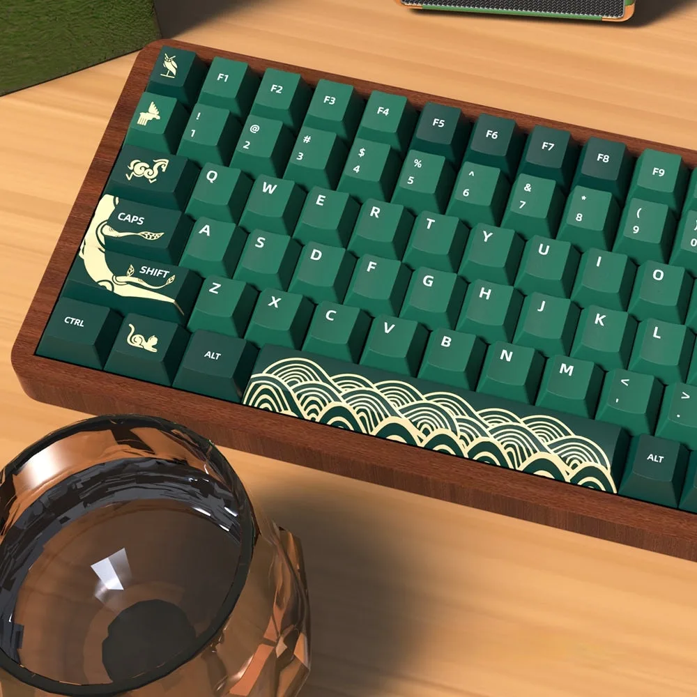 Green Animal Forest Keycaps Set - Image 4