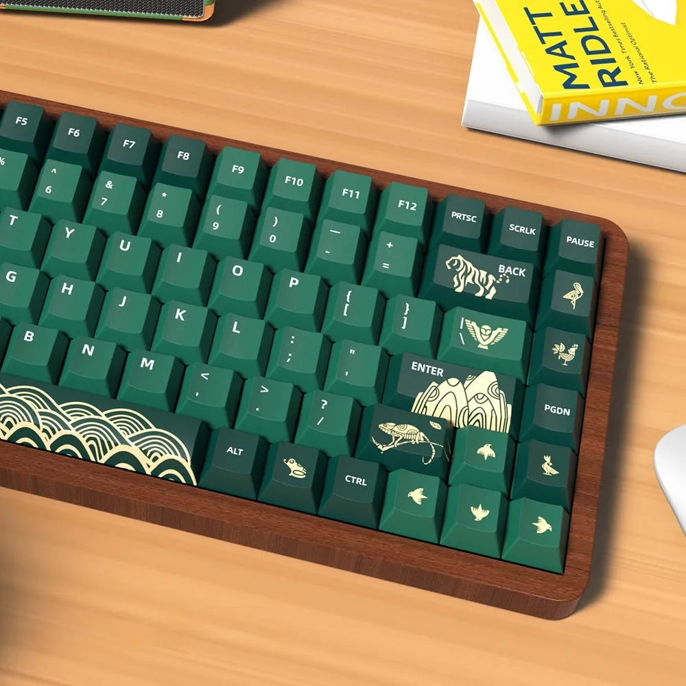 Green Animal Forest Keycaps Set - Image 2