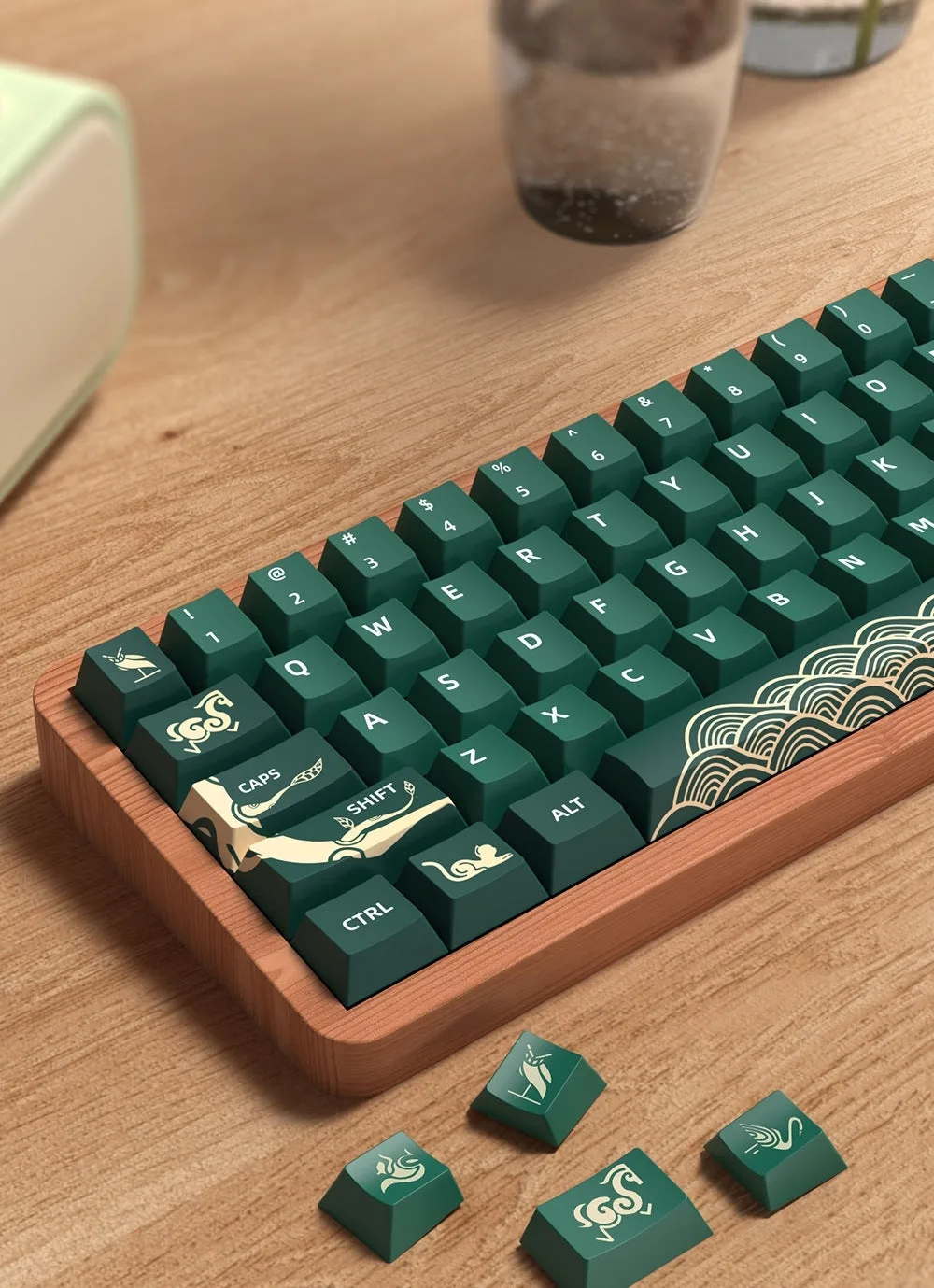 Green Animal Forest Keycaps Set - Image 5