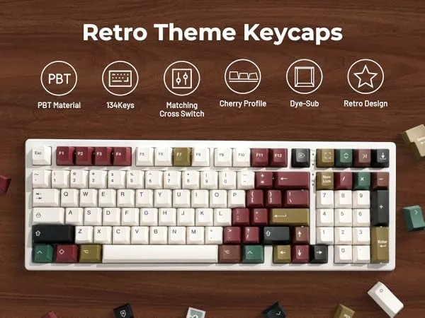 Retro Mixed Light Keycap Set - Image 5