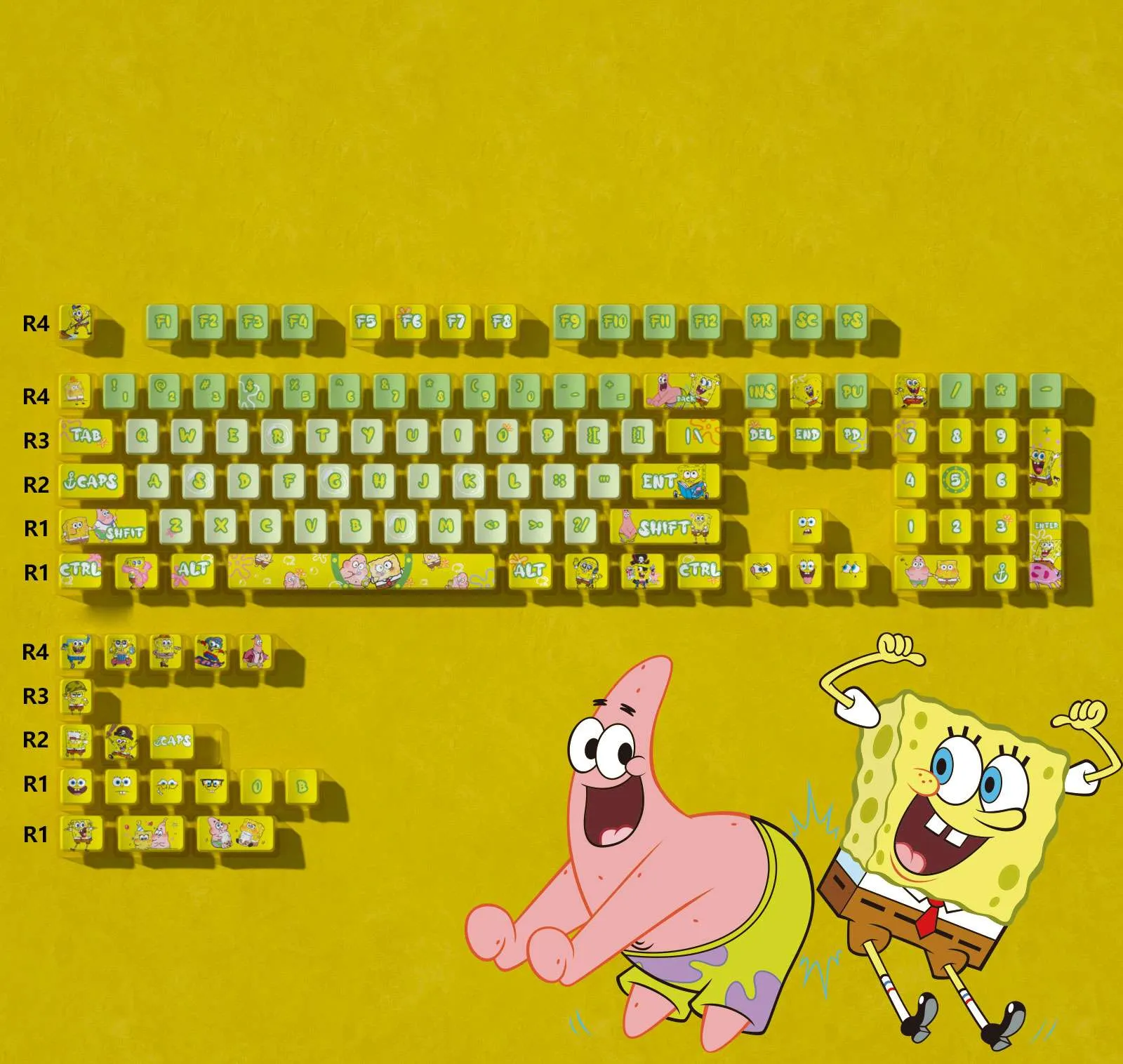 SpongeBob Pudding Keycap Set