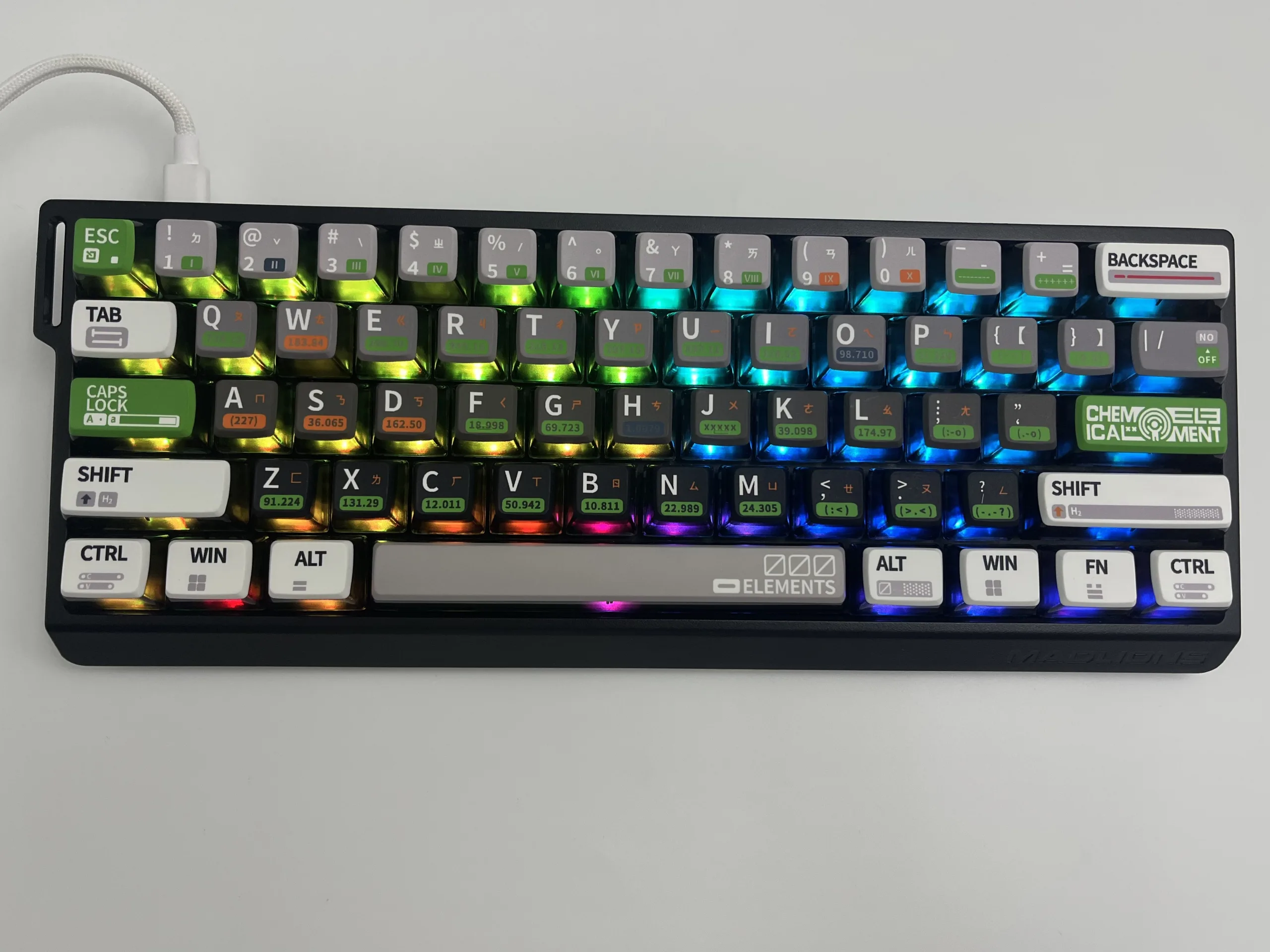 Chemical Elements Pudding Keycap Set - Image 13