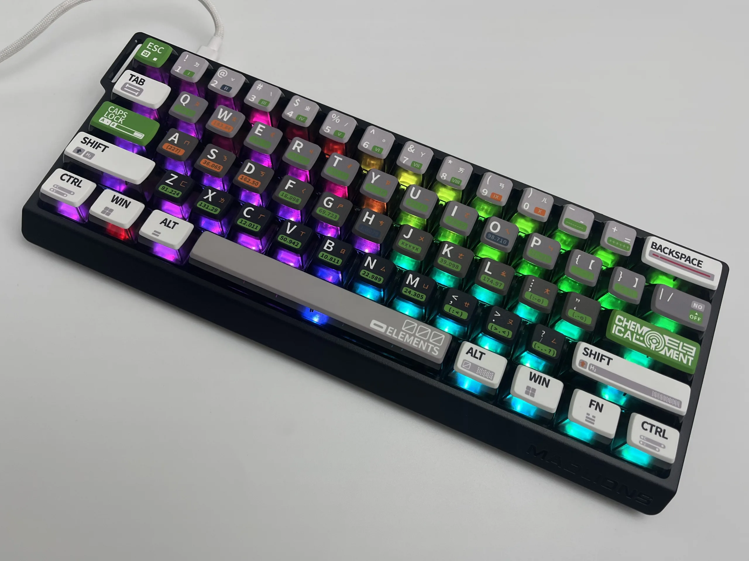 Chemical Elements Pudding Keycap Set - Image 3