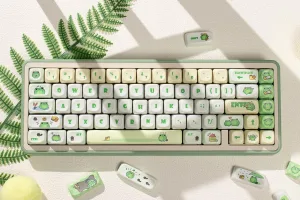 Green Frog Keycaps Set