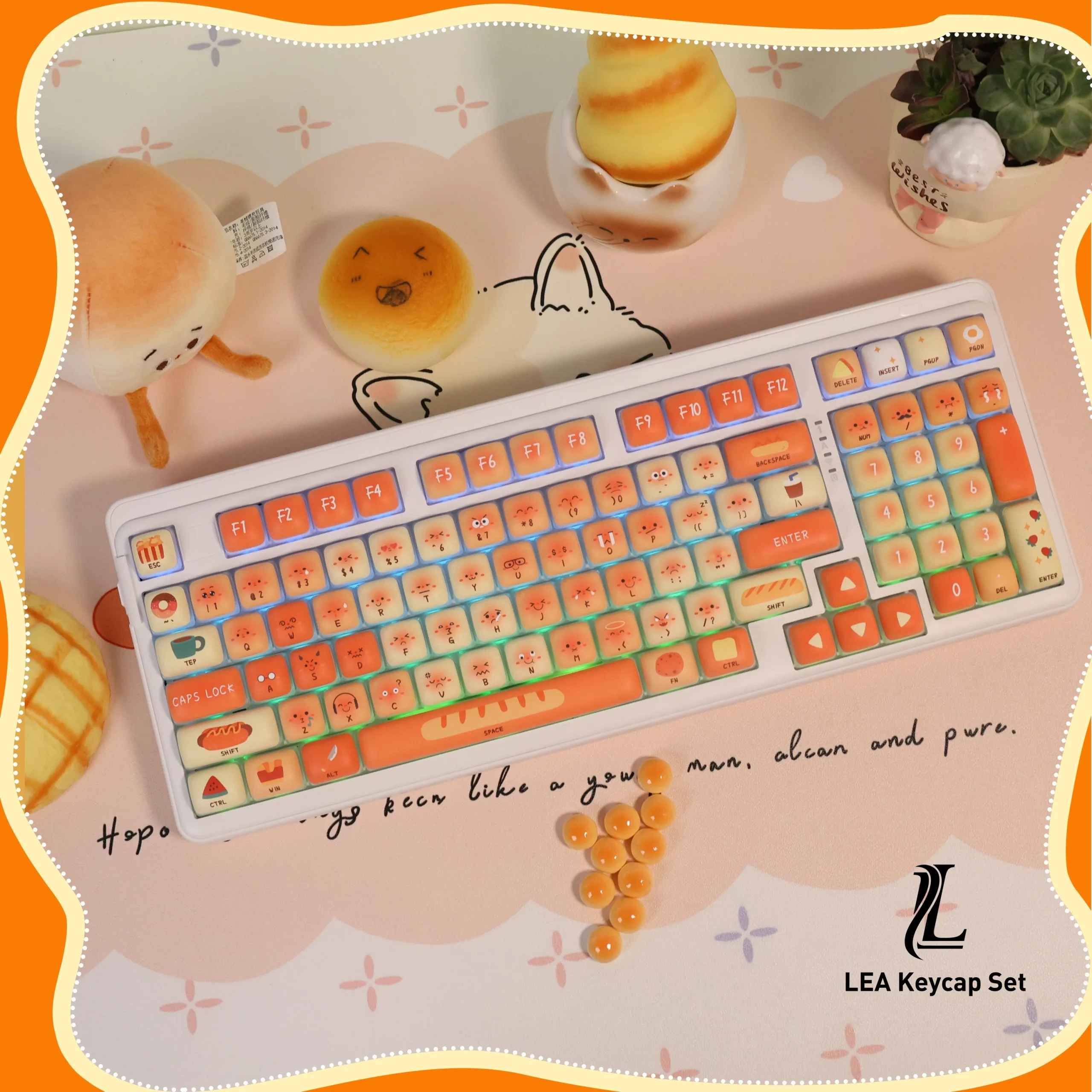 Bun Pudding Keycap Set