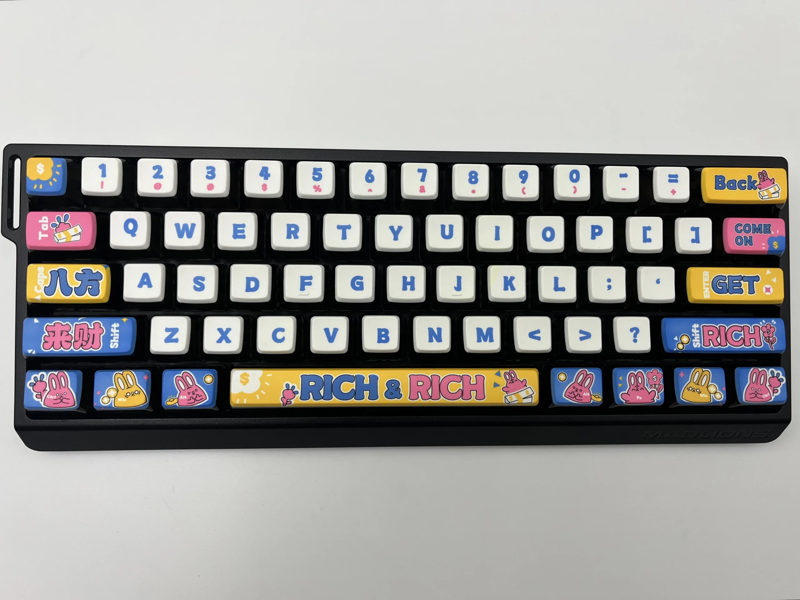 Wealth from all directions Pudding Keycap Set