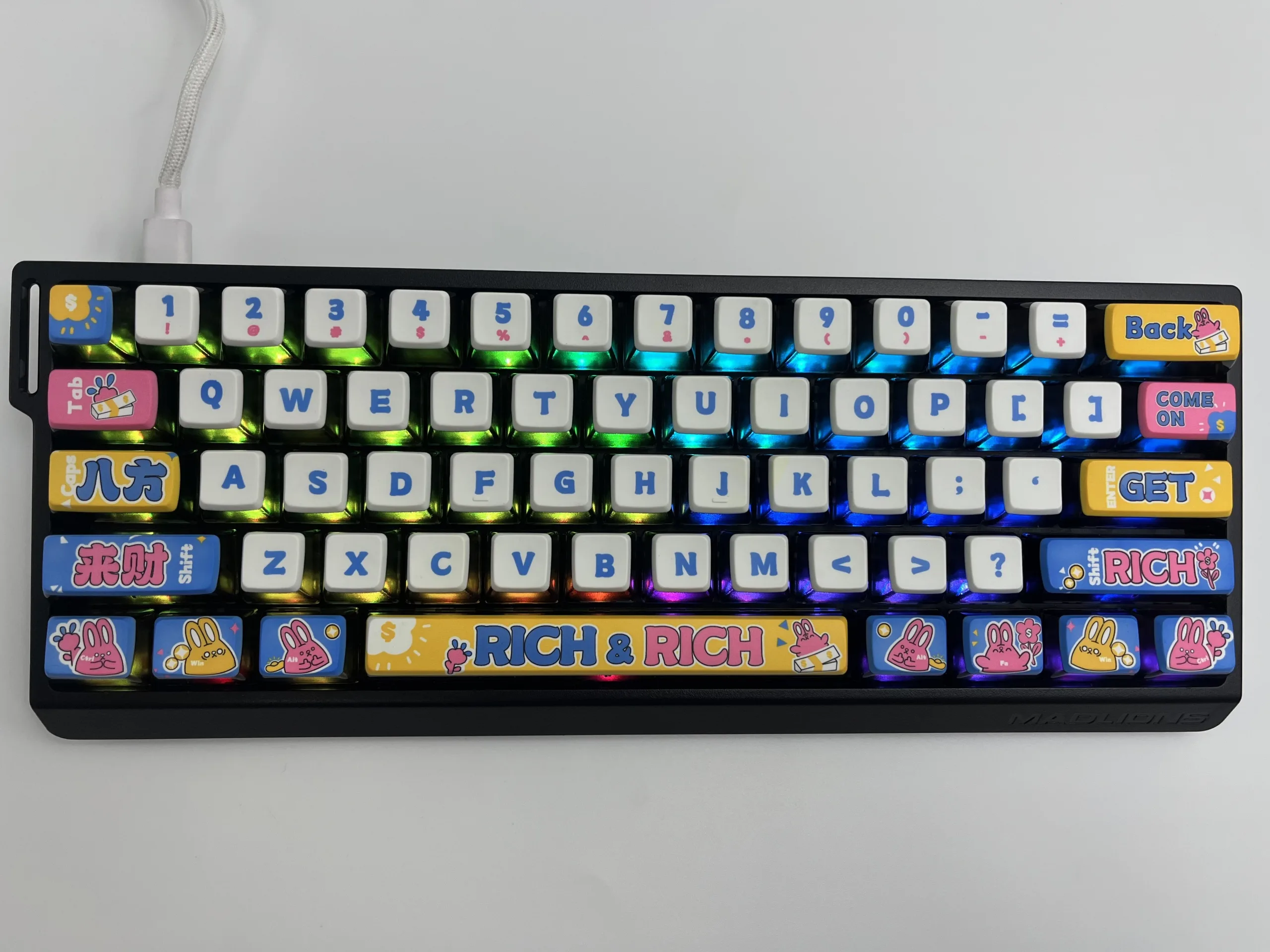 Wealth from all directions Pudding Keycap Set - Image 6