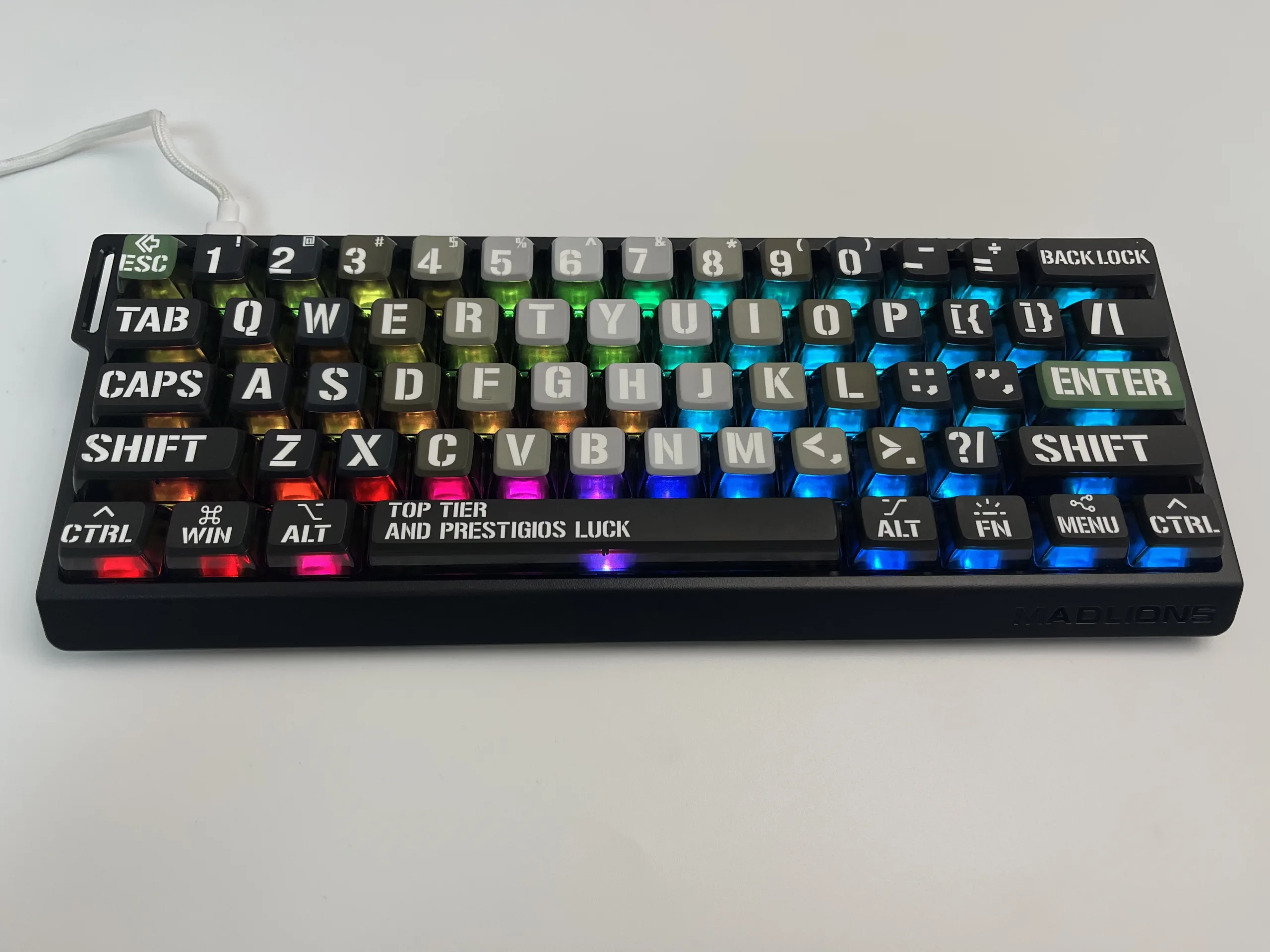 Gray Shadow Pudding Keycap Set - Image 13
