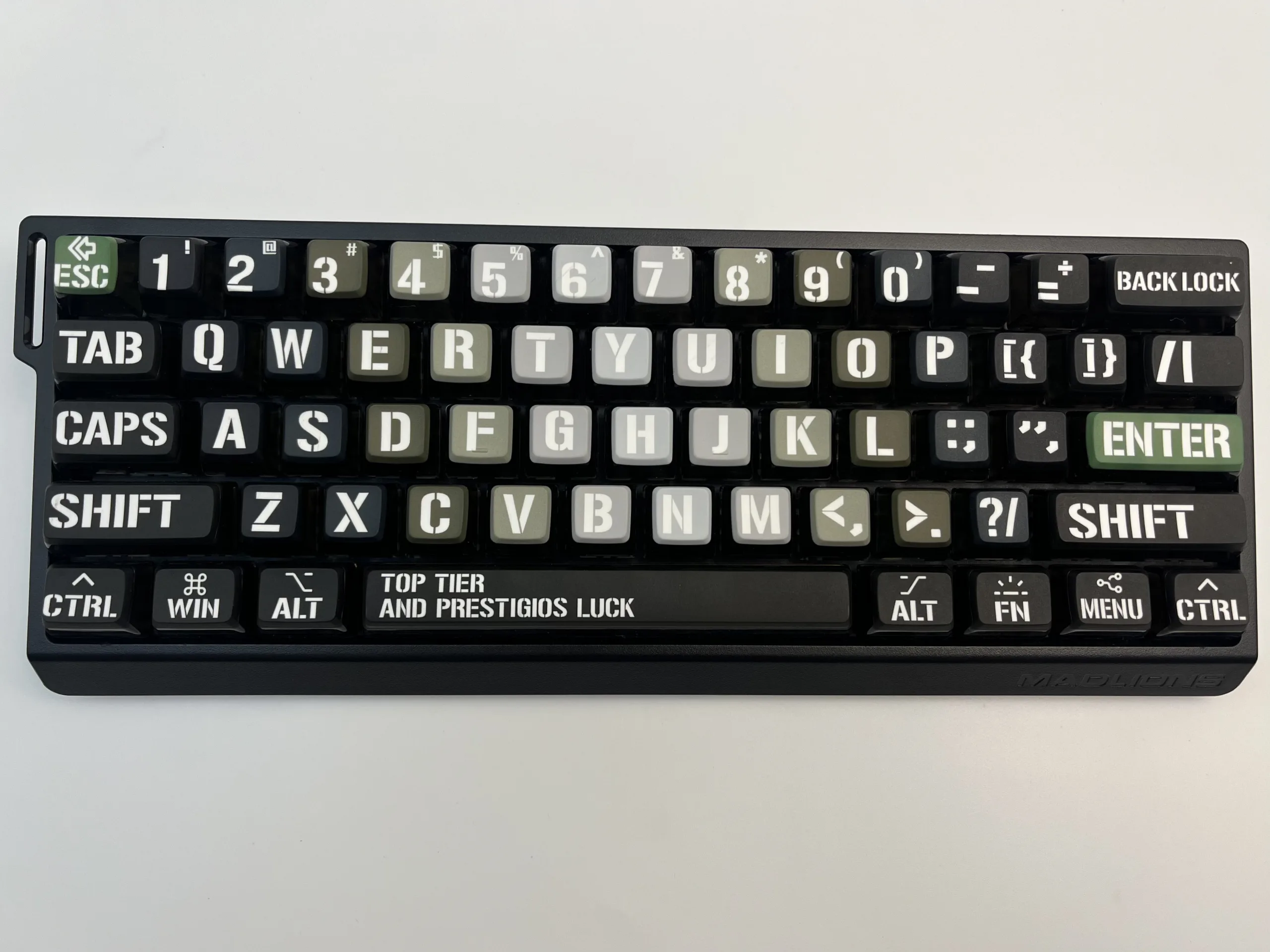 Gray Shadow Pudding Keycap Set