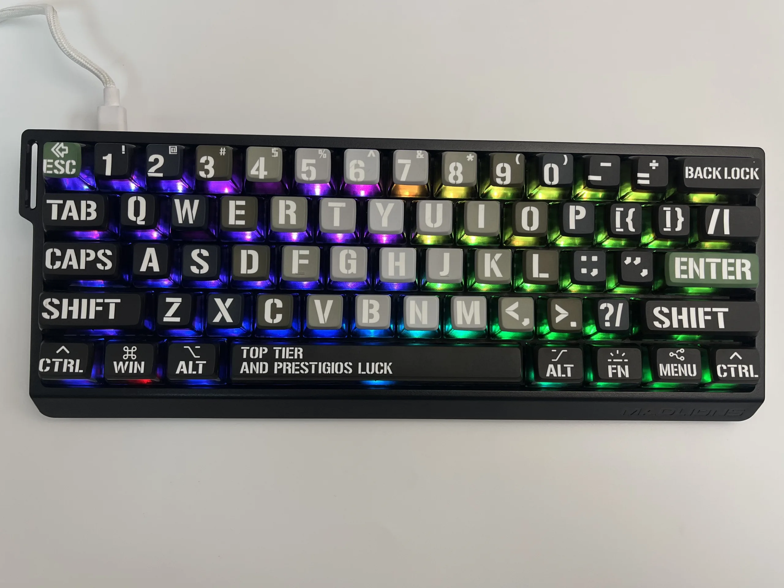 Gray Shadow Pudding Keycap Set - Image 2
