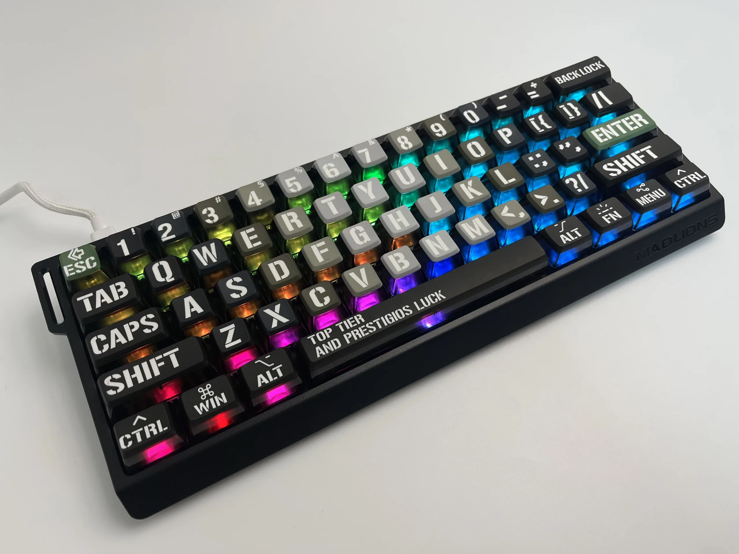 Gray Shadow Pudding Keycap Set - Image 4