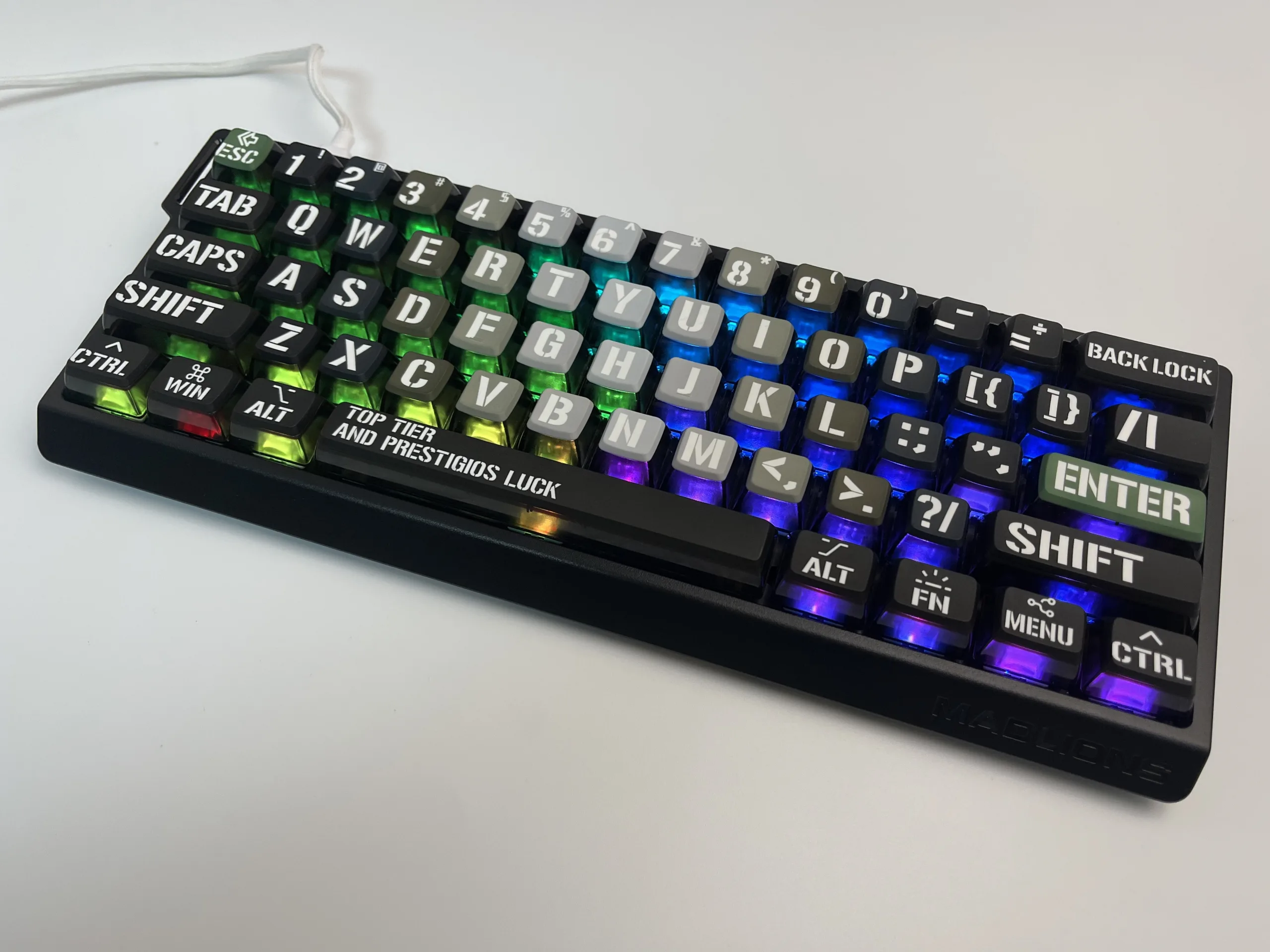 Gray Shadow Pudding Keycap Set - Image 8