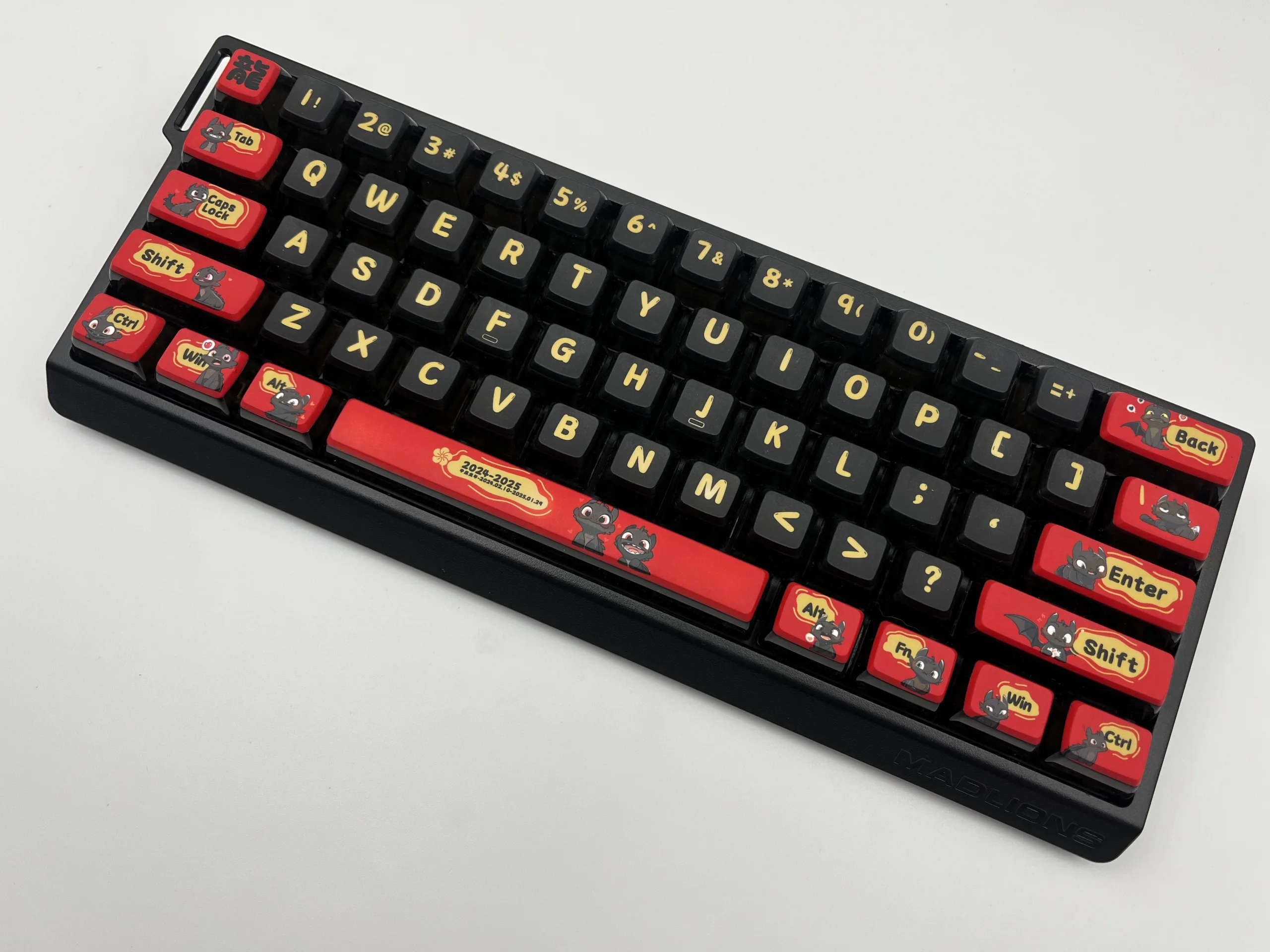 Little Black Dragon Pudding keycap - Image 5