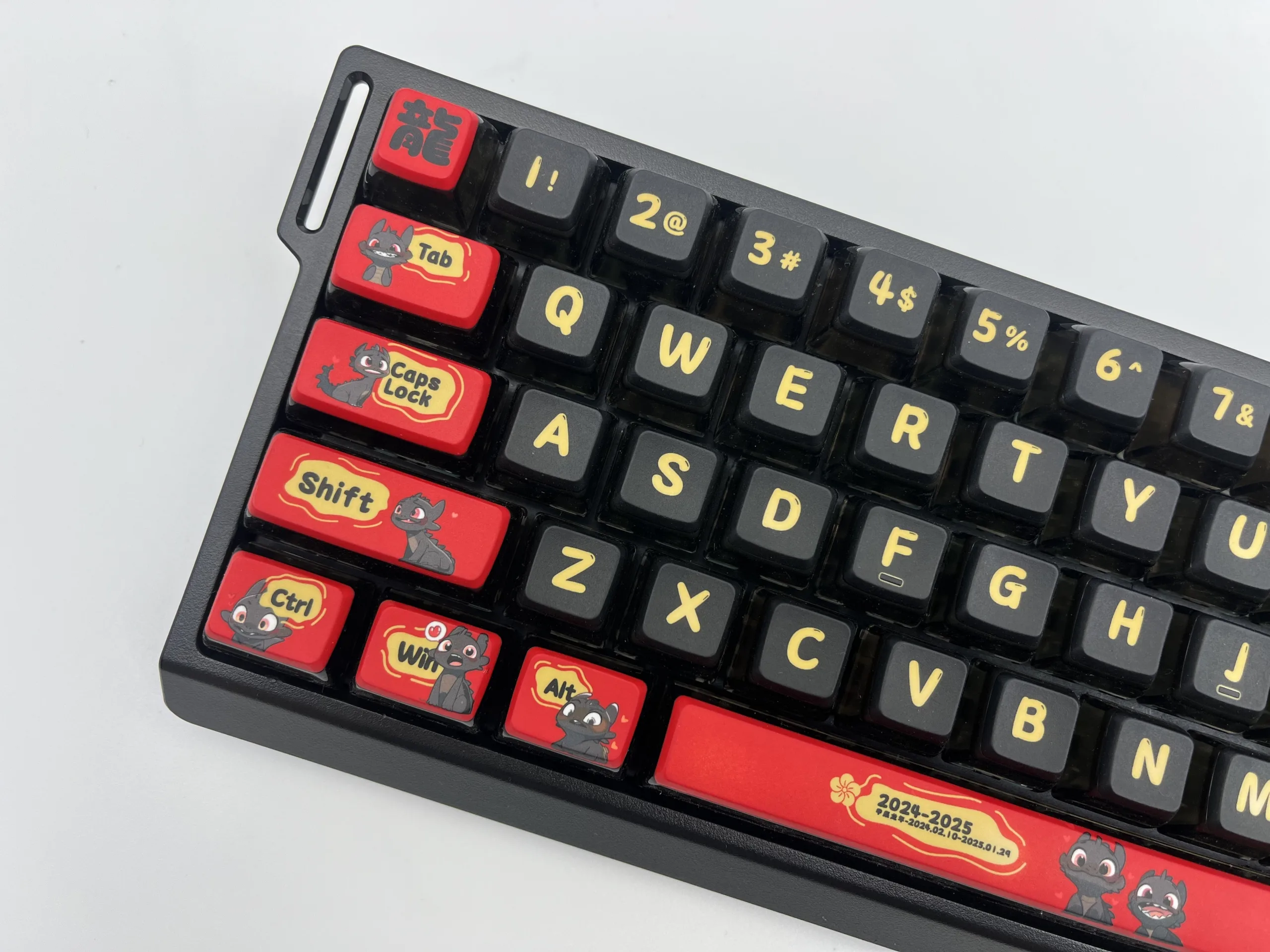 Little Black Dragon Pudding keycap - Image 7