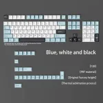 Blue White Black