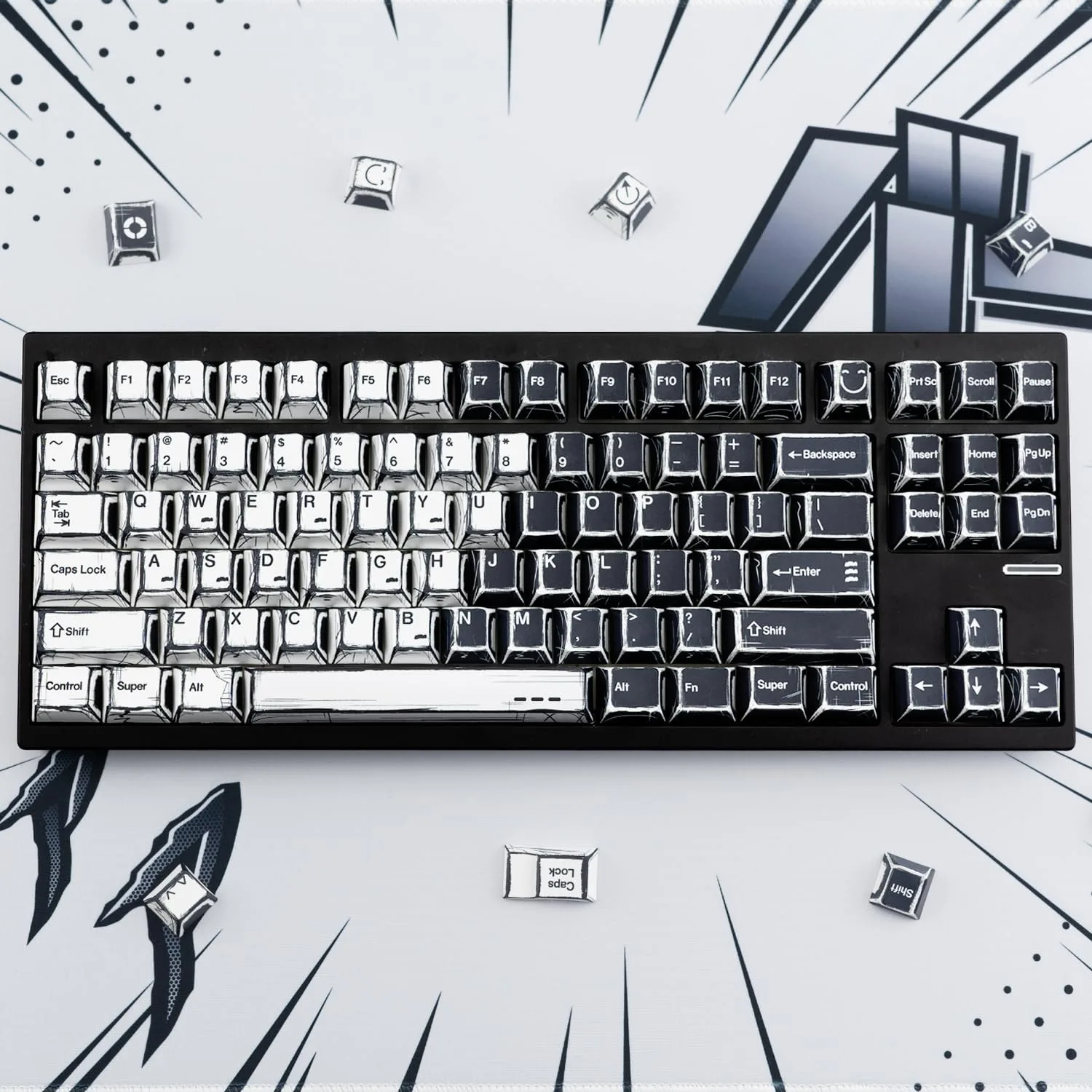 Comic Style Keycap Set - Image 2