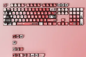 Anime Black Cat Girl Keycap Set